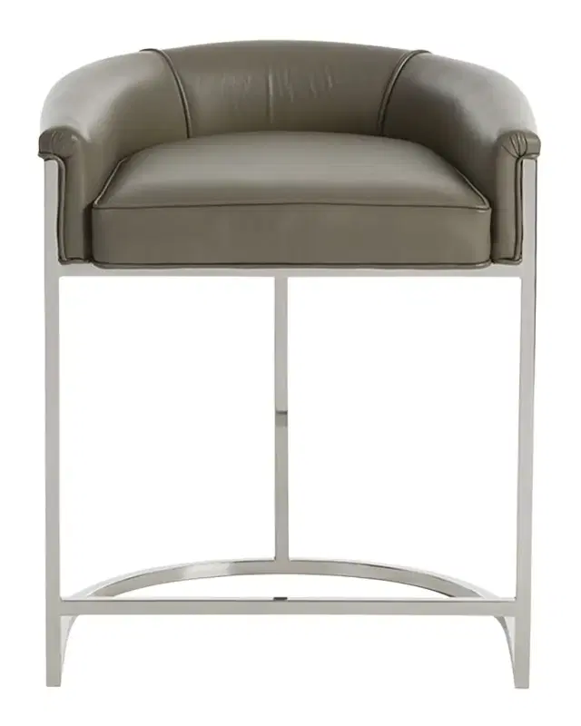 Arteriors Calvin Leather 25" Counter Stool