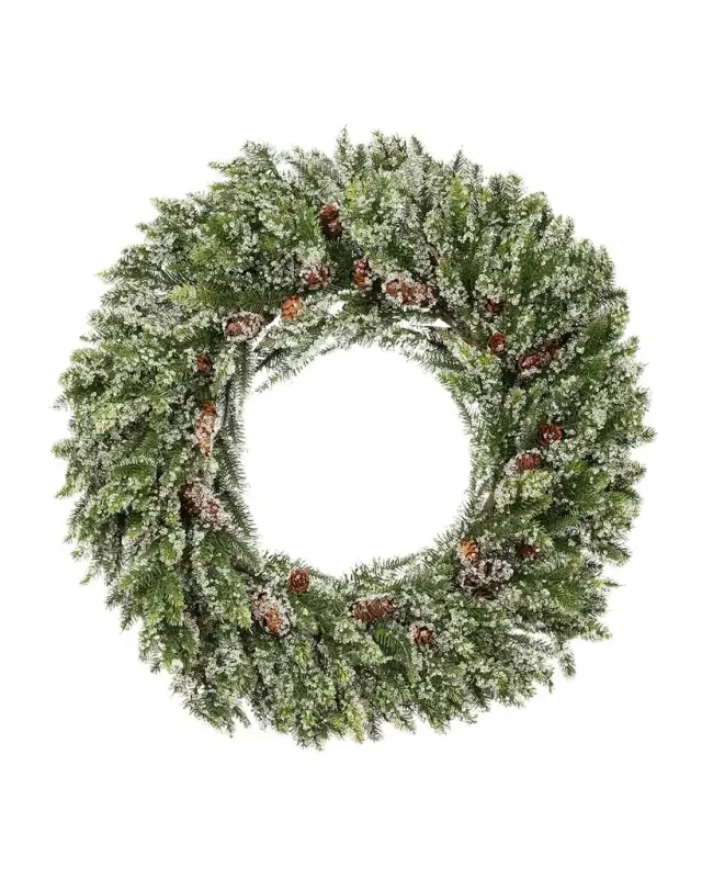 Winward Home Iced Angel Pine 24" Wreath