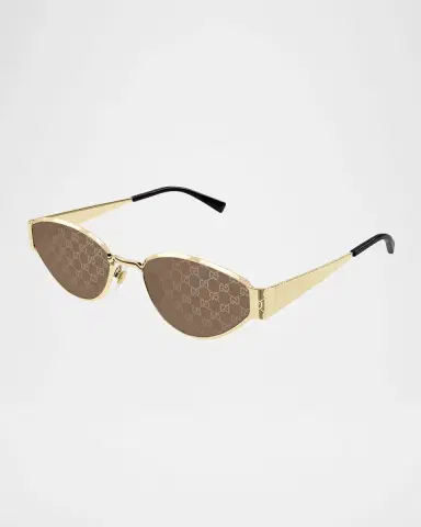Gucci GG Metal Oval Sunglasses | Thumbnail 2 Gucci GG Metal Oval Sunglasses | Thumbnail 2