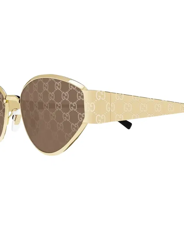 GG Metal Oval Sunglasses