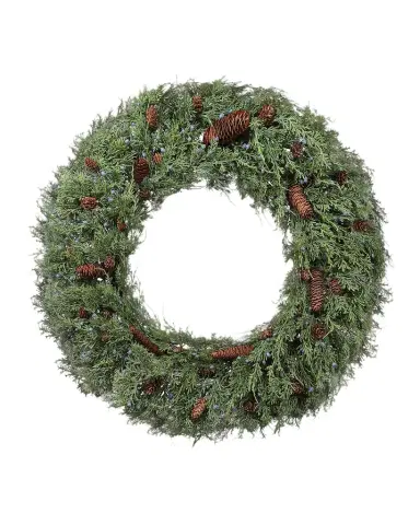 Winward Home Blue Point Juniper 30" Wreath | Thumbnail 1