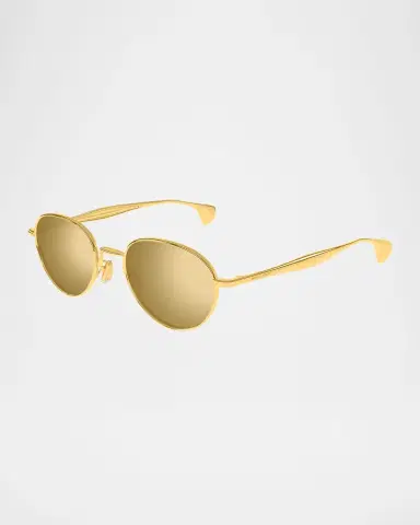 Bottega Veneta BV1396S Round Metal Sunglasses | Thumbnail 3 Bottega Veneta BV1396S Round Metal Sunglasses | Thumbnail 3