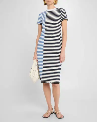 3.1 Phillip Lim Short-Sleeve Patchwork T-Shirt Dress | Thumbnail 2 3.1 Phillip Lim Short-Sleeve Patchwork T-Shirt Dress | Thumbnail 2