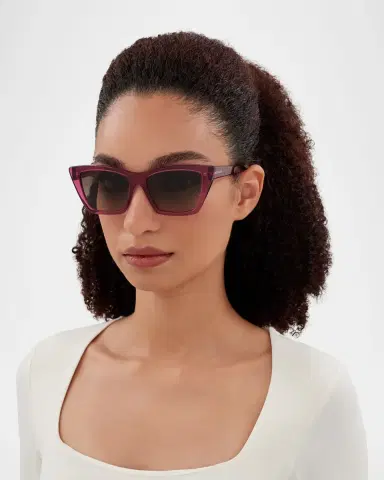 Saint Laurent Cat-Eye Acetate Sunglasses | Thumbnail 3