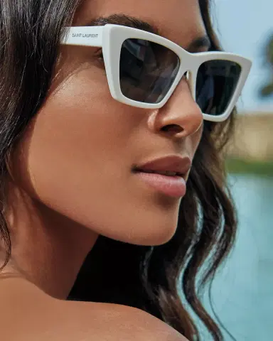 Saint Laurent Cat-Eye Acetate Sunglasses | Thumbnail 4