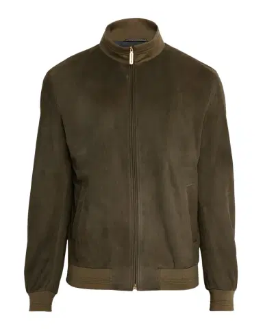 Stefano Ricci Men's Suede Full-Zip Jacket | Thumbnail 1