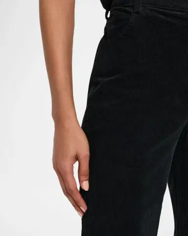 Nili Lotan Roe Cotton Stretch Velvet Bootcut-Leg Pants | Thumbnail 5