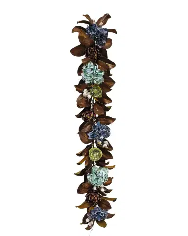 Winward Home 60" Hydrangea & Magnolia Leaf Garland | Thumbnail 1