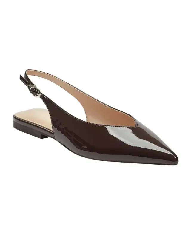 Marc Fisher LTD Gabra Patent Leather Slingback Flats