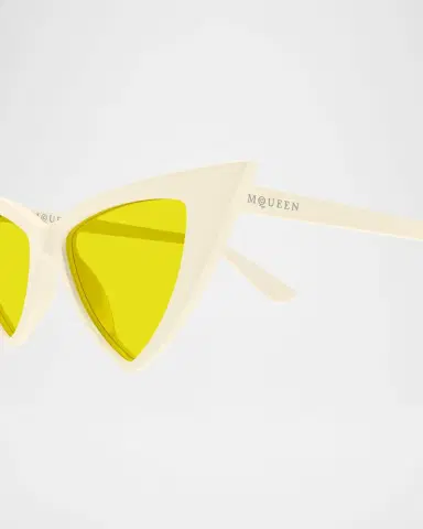Alexander McQueen AM0518S Cat-Eye Recycled Acetate Sunglasses | Thumbnail 2