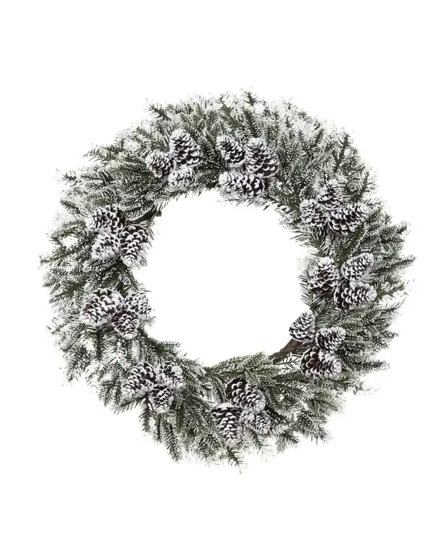 Winward Home Snow Pine & Pinecone 30" Wreath