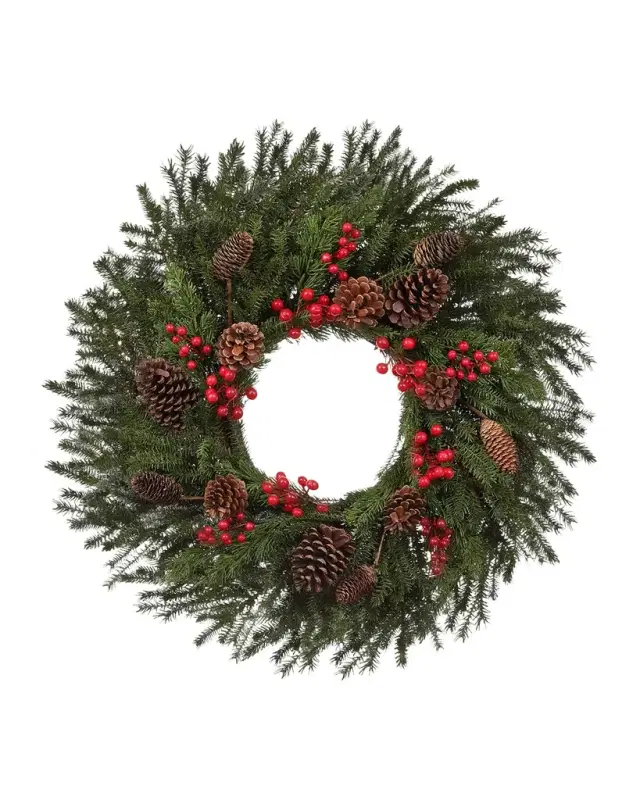 Winward Home Berry Mixed Pine 26" Wreath