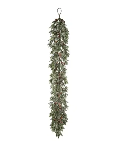 Winward Home 60" Iced Angel Pine Garland | Thumbnail 1