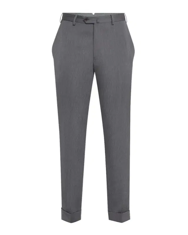 Men's Wool Tonal Stripe Trousers