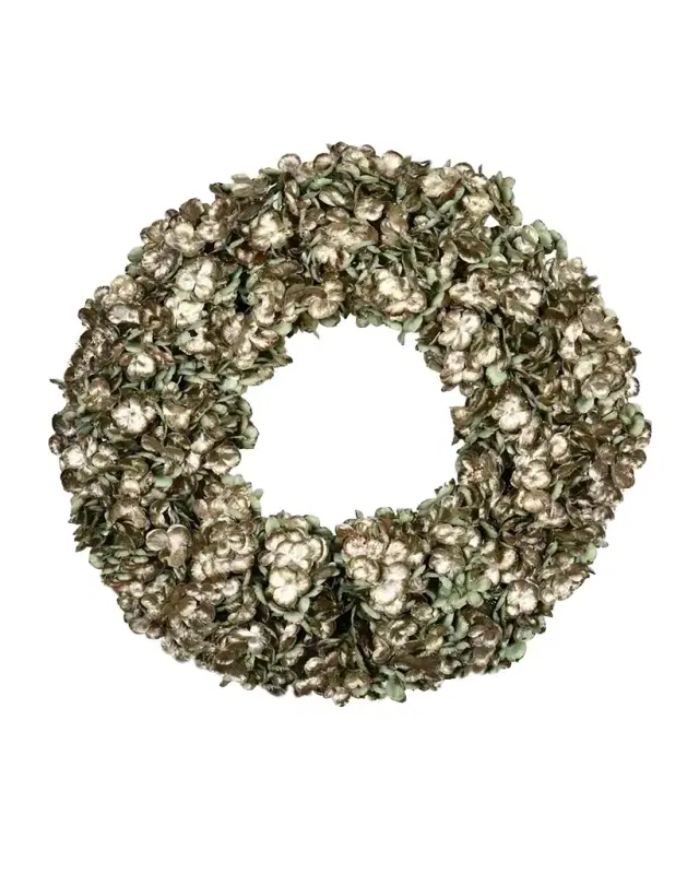 Winward Home Glitter Hydrangea 24" Wreath