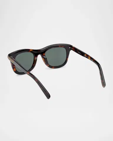 Zegna Men's Acetate Square Sunglasses | Thumbnail 2