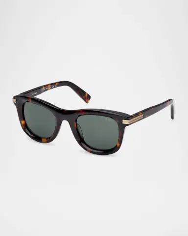 Zegna Men's Acetate Square Sunglasses | Thumbnail 3