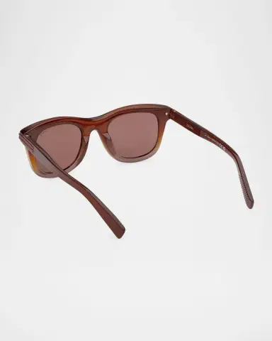 Zegna Men's Acetate Square Sunglasses | Thumbnail 2