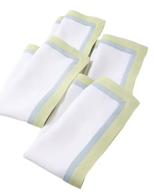 Deborah Rhodes Tailored Border Napkins, Set of 4