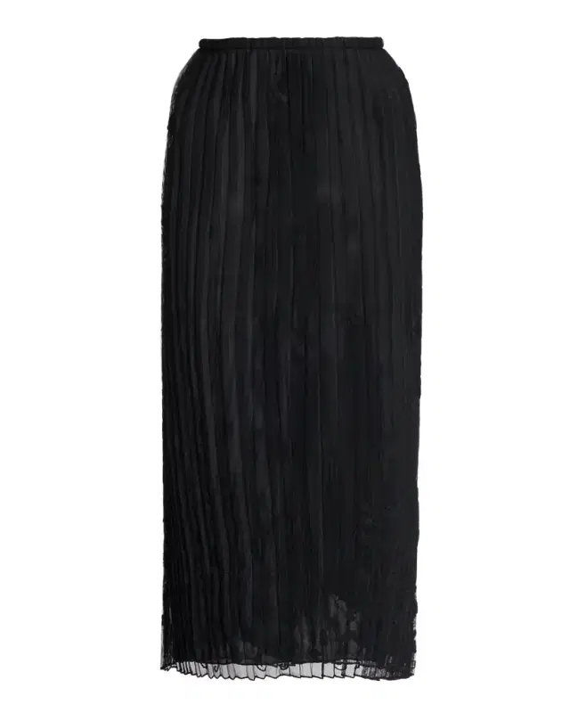 Toteme Floral Pleated Tulle Midi Skirt