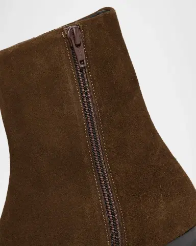 Staud Wally Flat Suede Ankle Boots | Thumbnail 5