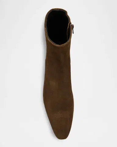 Staud Wally Flat Suede Ankle Boots | Thumbnail 6