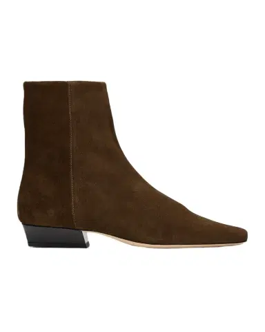Staud Wally Flat Suede Ankle Boots | Thumbnail 1
