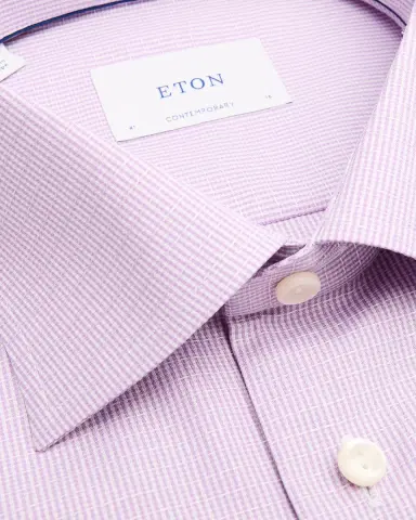 Eton Men 's Signature Dobby Contemporary-Fit Dress Shirt | Thumbnail 2 Eton Men 's Signature Dobby Contemporary-Fit Dress Shirt | Thumbnail 2