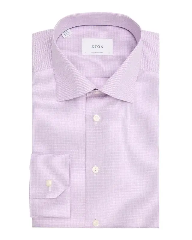 Men 's Signature Dobby Contemporary-Fit Dress Shirt