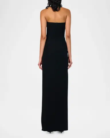 Gaurav Gupta Athena Embroidered Draped Halter Gown | Thumbnail 2