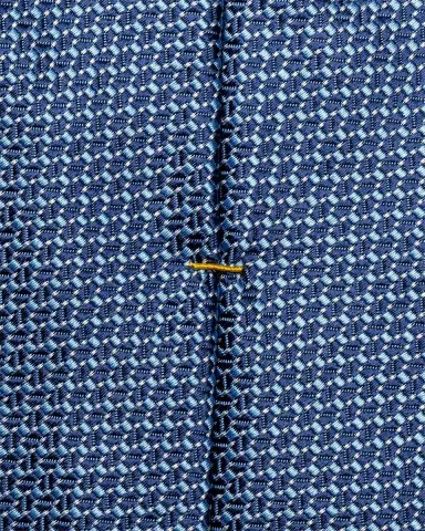 Eton Men 's Micro-Geometric Woven Silk Tie | Thumbnail 1