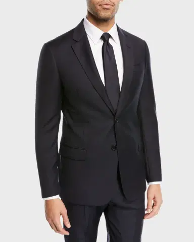 Emporio Armani Super 130s Wool Two-Piece Classic Fit Suit | Thumbnail 3 Emporio Armani Super 130s Wool Two-Piece Classic Fit Suit | Thumbnail 3