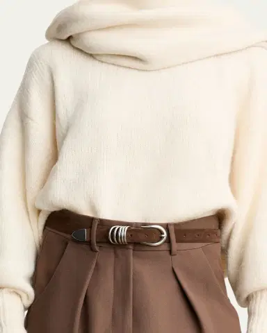 Déhanche Hollyhock Suede Belt | Thumbnail 3