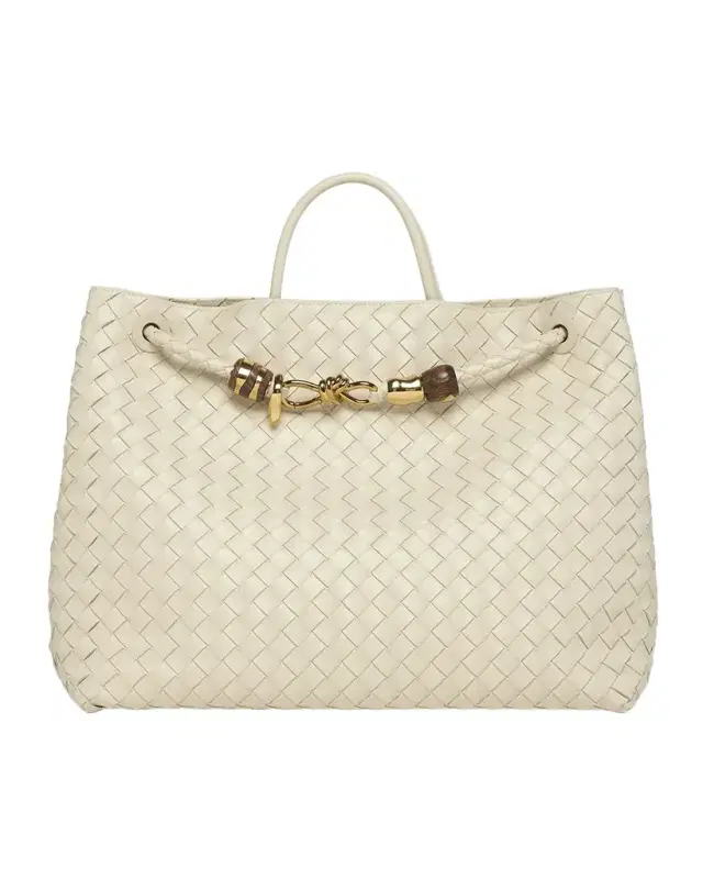 Andiamo Large Leather Top-Handle Bag