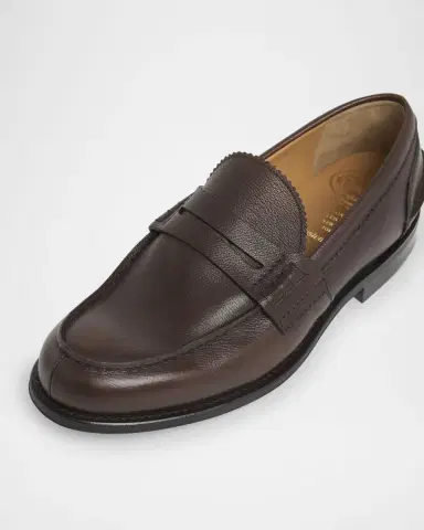 Church's Men's Pembrey 2.0 Grained Leather Penny Loafers | Thumbnail 3 Church's Men's Pembrey 2.0 Grained Leather Penny Loafers | Thumbnail 3