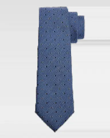 Emporio Armani Men's Bordeaux Micro-Jacquard Silk and Wool Tie | Thumbnail 2