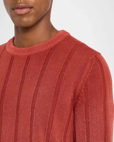 Kiton Men's Ribbed Cashmere Crewneck Sweater | Thumbnail 5