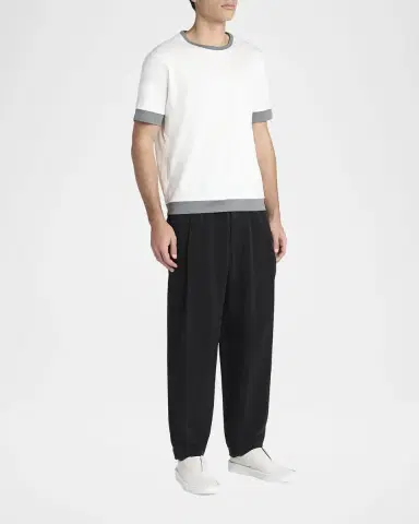Giorgio Armani Men's Deerskin Slip-On Sneakers | Thumbnail 3