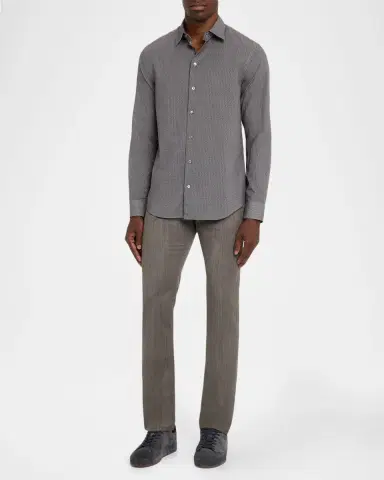 Emporio Armani Men's Wool Melange Five-Pocket Pants | Thumbnail 2 Emporio Armani Men's Wool Melange Five-Pocket Pants | Thumbnail 2