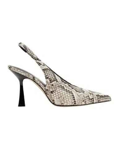 Marc Fisher LTD Esther Snake-Printed Leather Slingback Pumps | Thumbnail 1 Marc Fisher LTD Esther Snake-Printed Leather Slingback Pumps | Thumbnail 1
