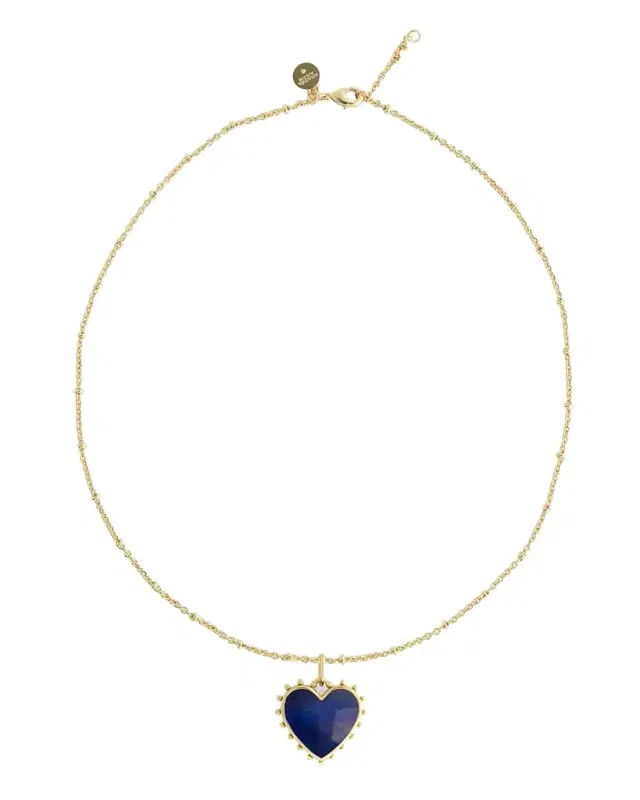 Heart Stone Pendant Necklace