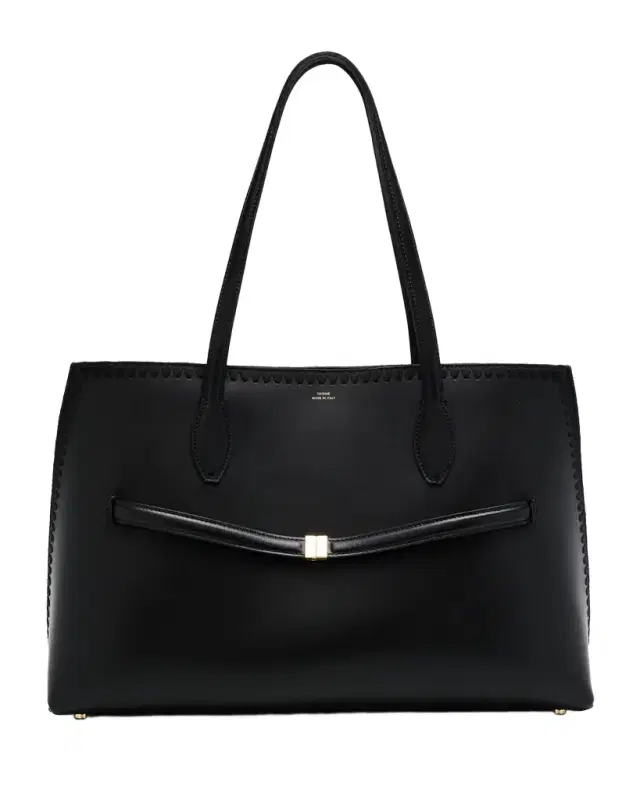 Embroidered Leather Lounge Tote Bag