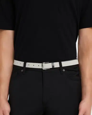 Giorgio Armani Men's Suede and Leather Reversible Belt | Thumbnail 2