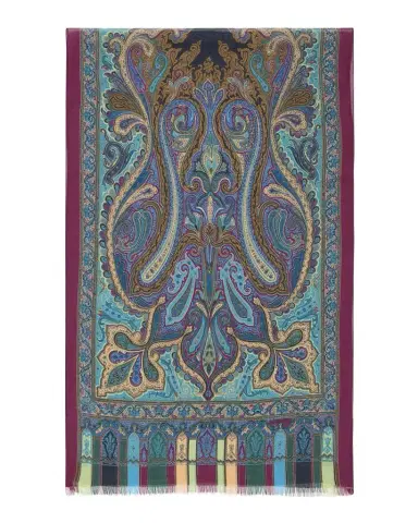 Etro Paisley Sheer Silk Scarf | Thumbnail 1