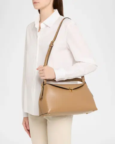 TOTEME T-Lock Smooth Leather Top-Handle Bag | Thumbnail 2 TOTEME T-Lock Smooth Leather Top-Handle Bag | Thumbnail 2