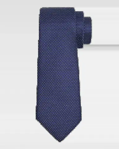 Emporio Armani Men's Pin-Dot Silk and Viscose Tie | Thumbnail 2