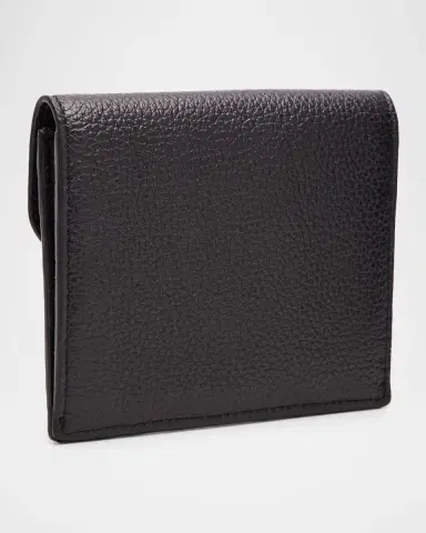 TOTEME T-Lock Grained Leather Cardholder | Thumbnail 3 TOTEME T-Lock Grained Leather Cardholder | Thumbnail 3