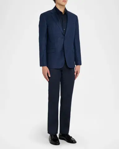 Emporio Armani Men's Wool Melange Five-Pocket Pants | Thumbnail 2 Emporio Armani Men's Wool Melange Five-Pocket Pants | Thumbnail 2