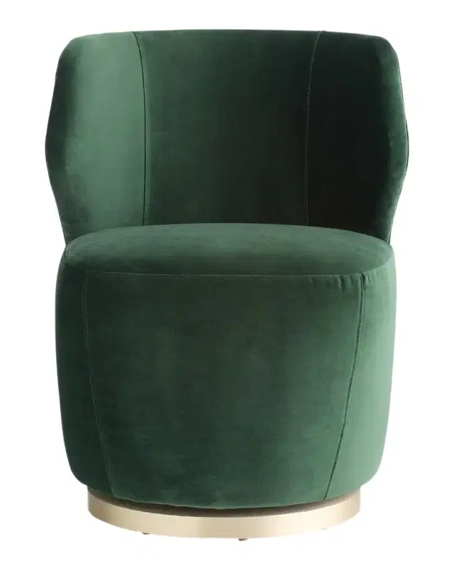 Arteriors Poppy Velvet Swivel Chair