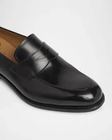 Church's Men's Hertford Leather Rubber-Sole Penny Loafers | Thumbnail 3 Church's Men's Hertford Leather Rubber-Sole Penny Loafers | Thumbnail 3